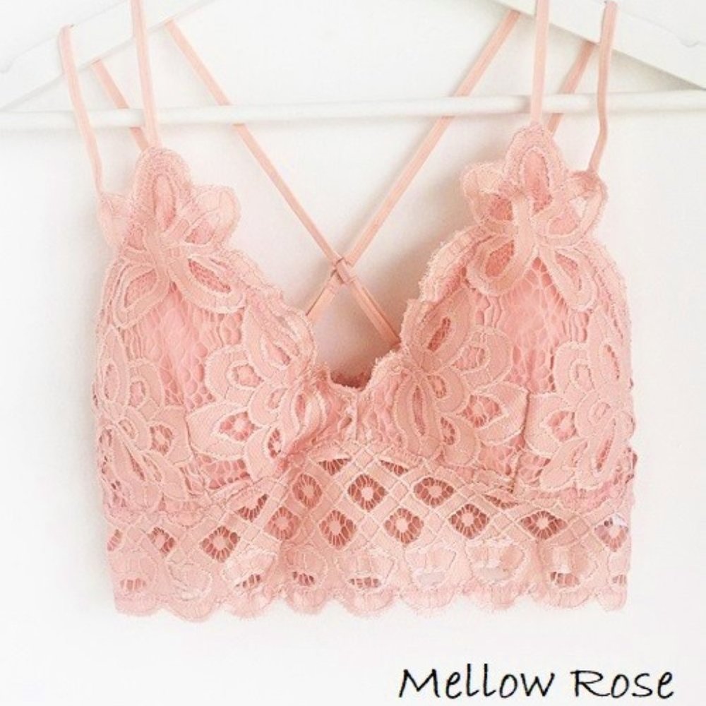 Crochet lace bralette